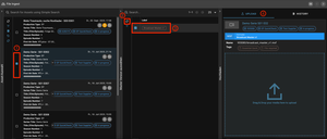 Screenshot, das die die File Ingest Seite in Rally zeigt mit drei Abschnitten: Asset Picker, Master Version ausw&auml;hlen und dem File Up&ouml;load Widget