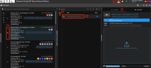 Screenshot, das die die File Ingest Seite in Rally zeigt mit drei Abschnitten: Asset Picker, Master Version ausw&auml;hlen und dem File Up&ouml;load Widget