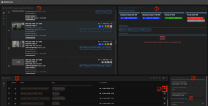 Screenshot aus Rally, der die All Deliveries Seite mit einem ausgew&auml;hlten Asset im Asset Picker, dem Asset Status, dem Inventory sowie Asset Metadaten zeigt