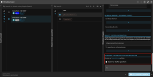 Screenshot der Gateway-Seite "Metadata Ingest" mit Hinweis auf Funktion, Daten für Staffel zu speichern